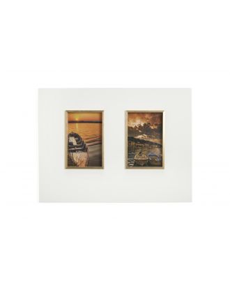 Cornice portafoto in legno da parete quadretti da parete x 4 fotografie  13x18 cm