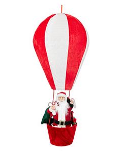 MONGOLFIERA BABBO NATALE H 150 CM EVVIVA