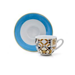 OSTUNI SET 6 TAZZE CAFFE' CON PIATTO